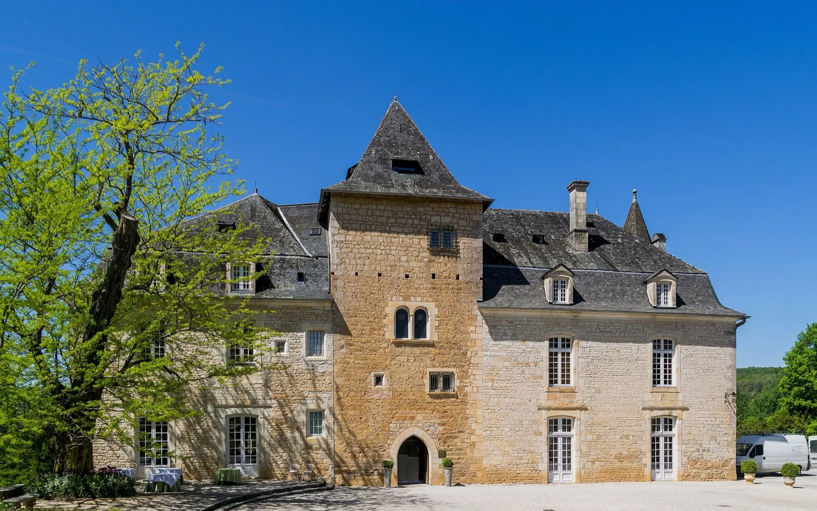 Le château de la Treyne à Lacave, au-dessus de la Dordogne