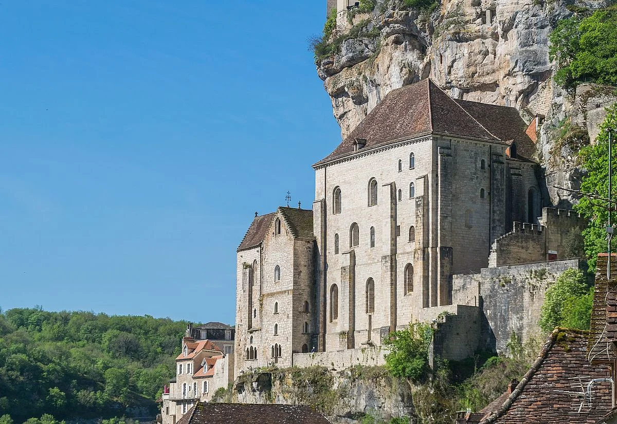 Vue des sanctuaires de Rocamadour en journée