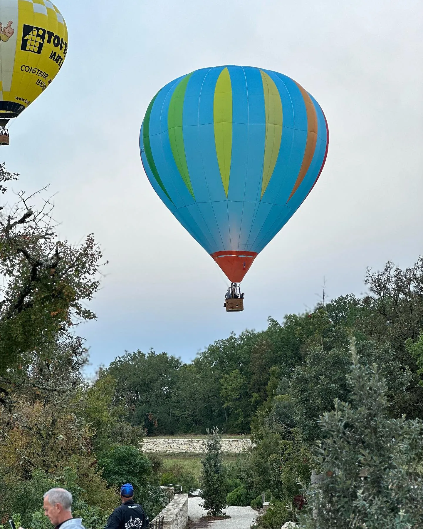 Montgolfiades de Rocamadour vue depuis l'hôtel